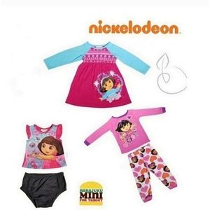 GIRL'S DORA GRAPHIC 5 PIECE BUNDLE SIZE 18 MOS.